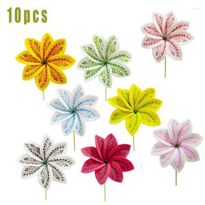 Decoratieve Bloemen 10 stks/set Meisje Haaraccessoires Bruiloft Decoraties Hawaii Zomer Feest Strand DIY Kunstmatige Home Deor