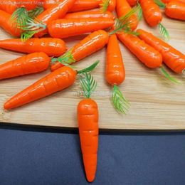 Fleurs décoratives 10pcs simulation carottes légumes artificiels fruit carottes cuisine décoration intérieure