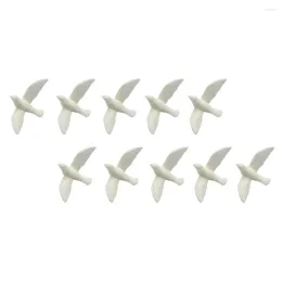 Fleurs décoratives 10pcs Ornement de pigeon blanc Mini House Decor Micro Landscape Bird Statue