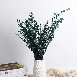 Fleurs décoratives 110g feuille d'eucalyptus naturelle séchée pour bougies ferme maison salon fête accessoires sur table décorations de mariage