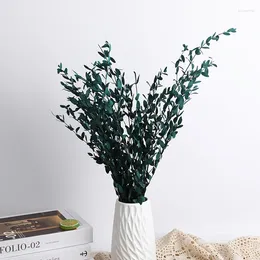 Fleurs décoratives 110g Eucalyptus Feuilles centres de table pour les mariages et événements Décoration Séchieuse fleur naturelle Dry Wedding Tv Table Table