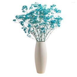 Decoratieve bloemen 110 g Natuurlijk gedroogde/onsterfelijke baby ademboeketten Echte aanraking voor bruiloft Decor vaas niet inbegrepen