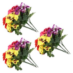 Decoratieve Bloemen 12 Stuks Kunstbloem Plastic Nep Voor Vaas Gesimuleerde Plant Decor Levensechte Faux Versiering Po Prop DIY