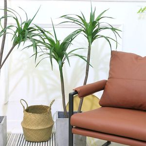 Decoratieve bloemen 120-145cm Simulatie Corn Plant Pot Green Large Interieur Decoratie Bonsai Brazilië Fake Tree Artificial