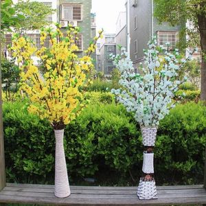 Decoratieve bloemen 120 cm Home Artificial Cherry Spring Plum Peach Blossom Branch Silk Flower Tree Party Decor