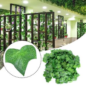 Fleurs décoratives 12 pièces 2M artificielle lierre vigne faux feuillage suspendu feuille guirlande plantes goutte en gros