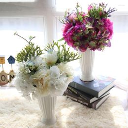 Decoratieve bloemen !! 13 inch piekhydenhydena zijden bloemboeket bruiloft simulatie woninginrichting decoraties