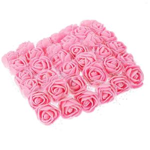 Fiori decorativi 144 pezzi Mini rose piccole per artigianato Testa finta sfusa Teste artificiali finte Sposa