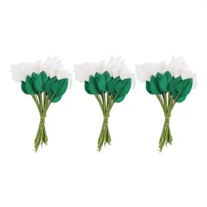 Fleurs décoratives 144 pcs simulation petit bouquet faux bouquets de tournesol bouquets belles décorations de fer minus