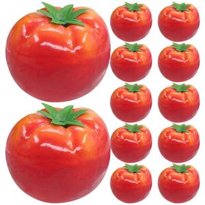 Fleurs décoratives 15 PCS Tomate artificielle Végétal Vegetable Faux Modèle Alimentation Modèle de simulation Plant Faux PO