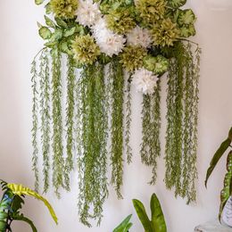 Fleurs décoratives 150cm rotin artificiel suspendu mur floraison vigne plante verte Pot maison chambre jardin décoration de mariage