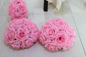 Decoratieve bloemen 15 cm/ 6 inch bruiloftdecoraties Zijde kussen Pomander Rose Balls Bouquet