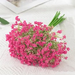 Decoratieve bloemen 16 -stcs/ Bunch 32cm kunstmatige bloem gypsophila bruids boeketten lliving kamer arrangement home decoratie pography props