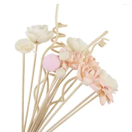 Fleurs décoratives 16pcs aromne sans flamme rose floral pour décoration de maison art artificiel fleur de mariage arrangement de fête de fête de bureau