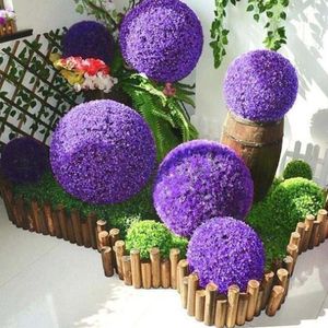 Decoratieve bloemen 18/25/30 cm kunstmatige buxus ballen grote simulatie plastic plantenbal voor kerst achtertuin tuin trouwhuis diy diy