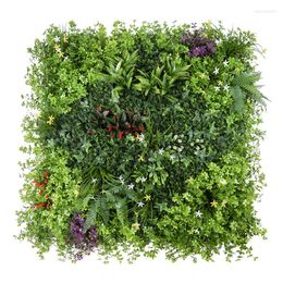 Decoratieve bloemen 1m x kunstmatige plant wandpaneel buxus hegpanelen achtergrond groen gras decor privacy hek achtertuin wo