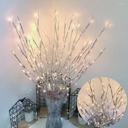 Decoratieve bloemen 1 stc 20 lampen LED WILLOW TRAK LICHTEN LAMP VASE FILLER TWIG Verlicht kunstmatige kerstbruiloft