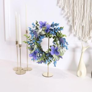 Decoratieve bloemen 1 pk 30 cm simulatie geborduurde balbloem/lavendel kleine cirkel creatieve woonkamer slaapkamer restaurant decoratie