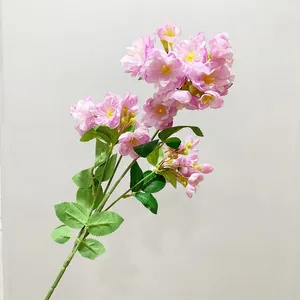 Decoratieve bloemen 1 pc 58 cm kunstmatige geranium zijden nep rood roze simulatieplanten voor bruiloft tuinhuis Xmas Decor Pography