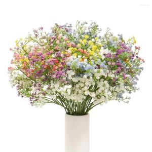 Fleurs décoratives 1PC artificielle bébé souffle gypsophile bouquets vraie touche pour la fête de mariage bricolage couronne arrangement floral décor