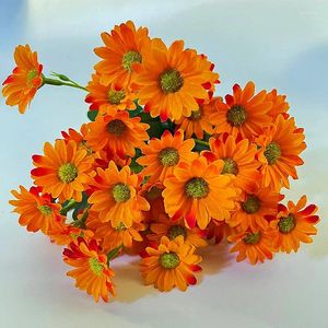 Fleurs décoratives 1pc Artificiel Daisy Flower Bouquet Simulation Fake for Bridal Wedding Party décorations POGRA