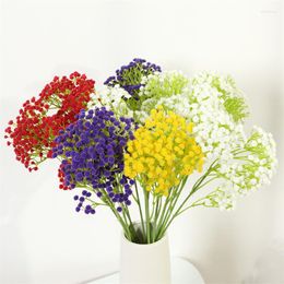 Fleurs décoratives 1 pc Artificielle Faux DIY Bouquets De Fleurs Real Touch Pour Arrangement Guirlande De Mariage Décor Home Party