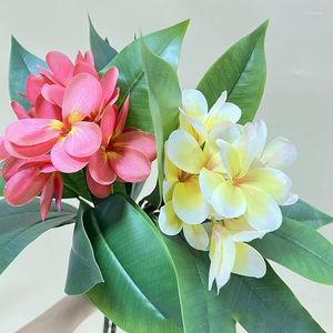 Fleurs décoratives 1pc bouquet de fleurs artificielles touche réelle pour les ornements de fête d'anniversaire de mariage fausse décoration de table de bureau de jardin à la maison