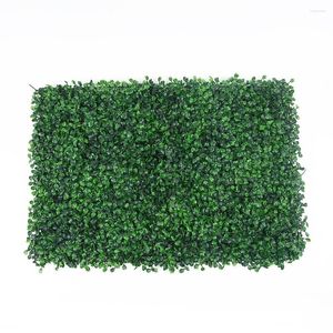 Decoratieve bloemen 1 st kunstmatig gras mat nep gazon plant groen paneel tapijt privacy muur hek voor home tuin el bruiloft achtergrond