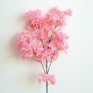 Decoratieve bloemen 1 stc kunstmatige sakura planten decor huis woonkamer plant accessoires bruiloft feest decoratie nep kers