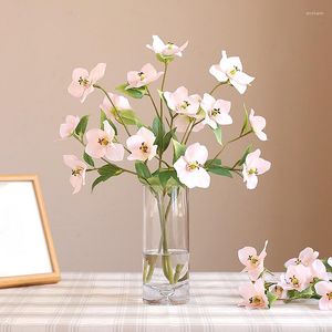 Fleurs décoratives 1pc artificielle simulée gloire du matin fausse décoration de jardin fleur en soie pographie accessoires maison Table salle ornement
