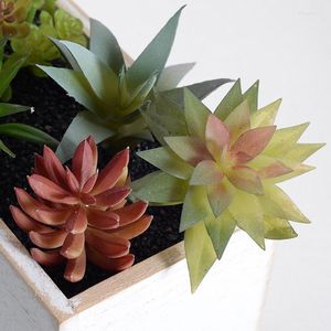 Fleurs décoratives 1PC plantes succulentes artificielles PVC fausses plantes ornement Simulation non pot Miniature bureau décor artisanat