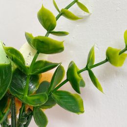 Decoratieve bloemen 1 stc kleur willekeurige paaseieren kunstmatige bloemplant plastic blad nep planten diy home decor ambachten