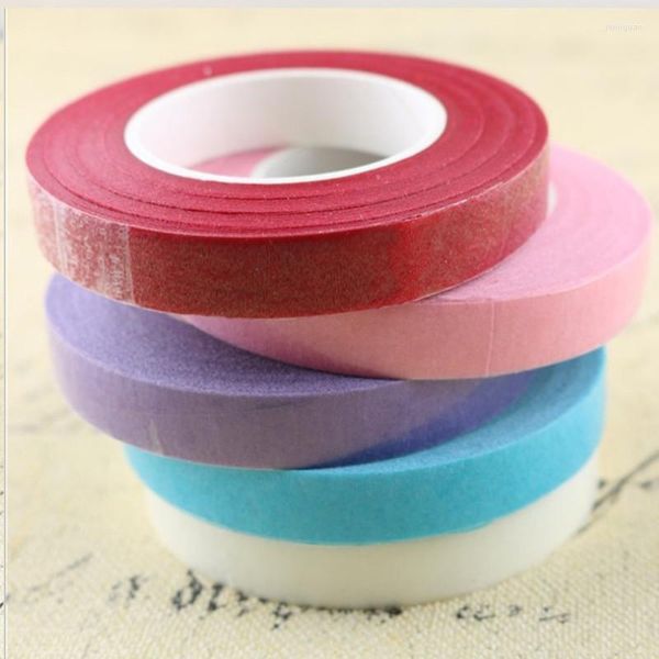 Decoratieve bloemen 1PC Kleurrijk papiertape Beschrijfbaar DIY Ambachtelijk Zelfklevende slinger Kransen Bloemist Bloemenstam Kunstzijde Bloem Esthetisch