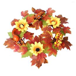 Guirlande de fleurs décoratives pour Halloween, 1 pièce, simulation pour mur de porte, fête à la maison