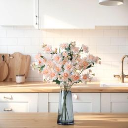 Fleurs décoratives 1pc Peony Branch Silk Artificial Flores Artificials for Room Apartment Decor Fake Flower Rose Plante