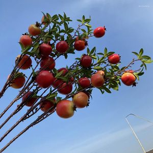 Decoratieve bloemen 1 st granaatappel fruittak voor huizendecoratie