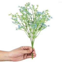 Decoratieve bloemen 1 st s kunstmatige plastic bloemster nep plant bruiloft bruids boeket kersttuin decoratie home diy cadeau