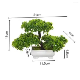 Decoratieve Bloemen 1 st Gesimuleerde Pijnboom Potplanten Groene Kunstmatige Bonsai Thuiskantoor Tafeldecoratie Ornamenten