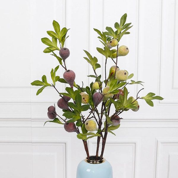 Fleurs décoratives 1pc simulation figure branche fausse plante fleurie décor de la maison pour fruits en pot décoration de salon