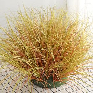 Fleurs décoratives 1pc simulation simple queue d'herbe fausse verdurerie artificielle plante intérieure à la maison décoration PO accessoires