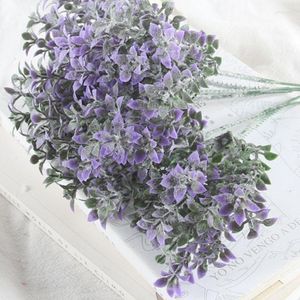 Decoratieve bloemen 1 stig suiker handgemaakte kunstmatige planten nep voor trouwhuisdecoratie diy krans geschenkdoos plakboeking fockled gras