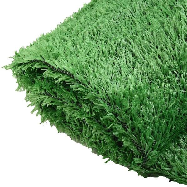 Fleurs décoratives 1 pièces tapis de gazon artificiel vert faux jardin synthétique paysage tapis de pelouse gazon 200 200CM matériaux d'aménagement paysager