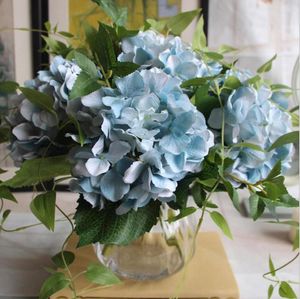 Decoratieve bloemen 1 stks kunstmatige hortensia bloem diy zijde ambacht accessoires voor bruiloftsfeestdecoratie nep home decor benodigdheden