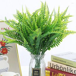 Decoratieve Bloemen 1 stks Kunstplant Perzische Varen Bladeren Room Decor Nep Plastic Blad Gras Thuis Bruiloft Tafel Balkon Decoratie