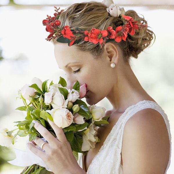 Flores decorativas, 1 Uds., guirnalda de piña, tocado de novia, decoración Artificial, corona de boda, niña, vacaciones en el mar, accesorios de playa