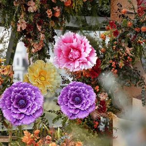 Fleurs décoratives 1pcs simulation grande pivoine de fleur de fleur de mariage décoration de fenêtre de fenêtre