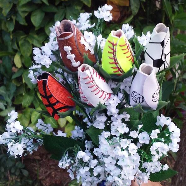 Fleurs décoratives 1pcs Roses de baseball de softball / pour cadeaux