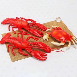 Fleurs décoratives 1 ensemble de crevettes artificielles colorées, modèle de homard de qualité, parfait pour les fêtes, photographie