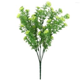 Decoratieve bloemen 1x kunstmatige plastic groene bladeren grasplant woondecoratie 37cm hoogte