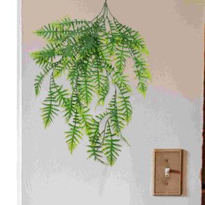 Fleurs décoratives, 2 pièces, plantes artificielles suspendues au mur, fausses plantes vertes, fausses fougères décoratives
